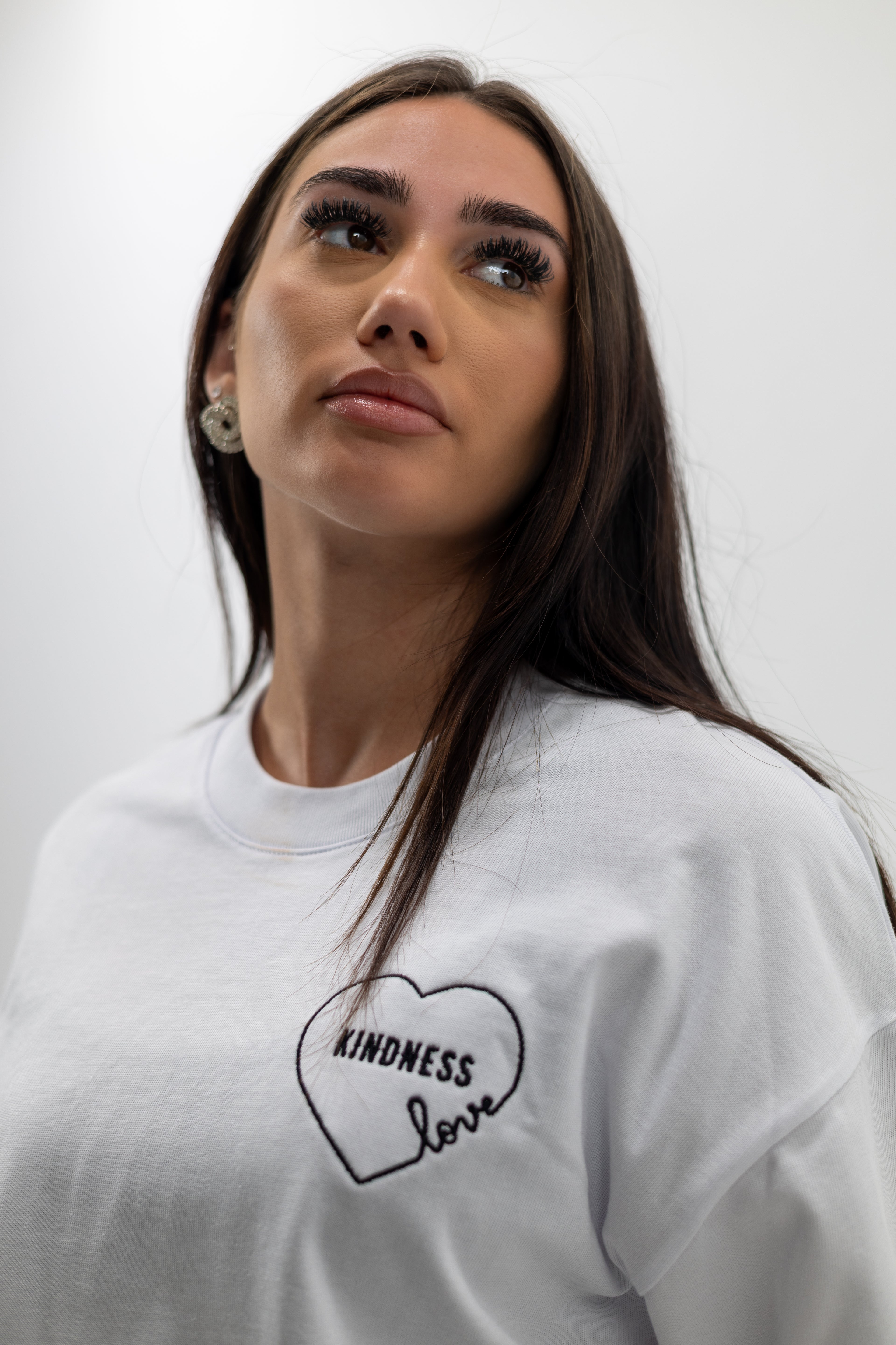 KINDNESS Oversized Tee - Blanco