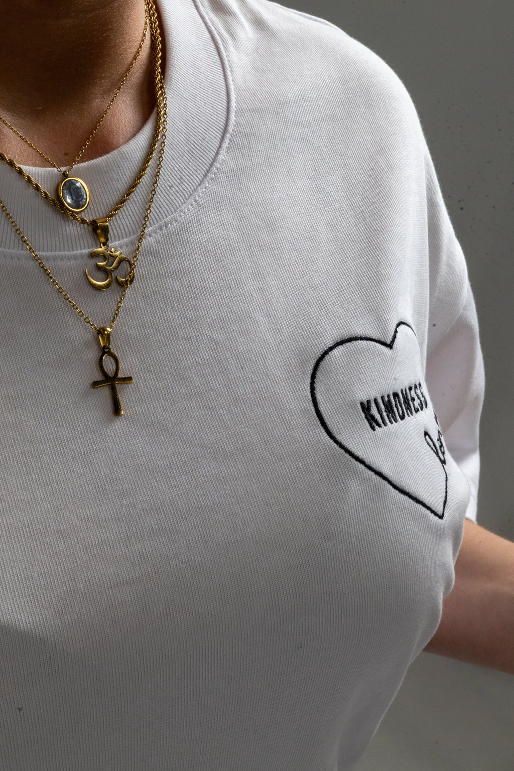KINDNESS Oversized Tee - Blanco