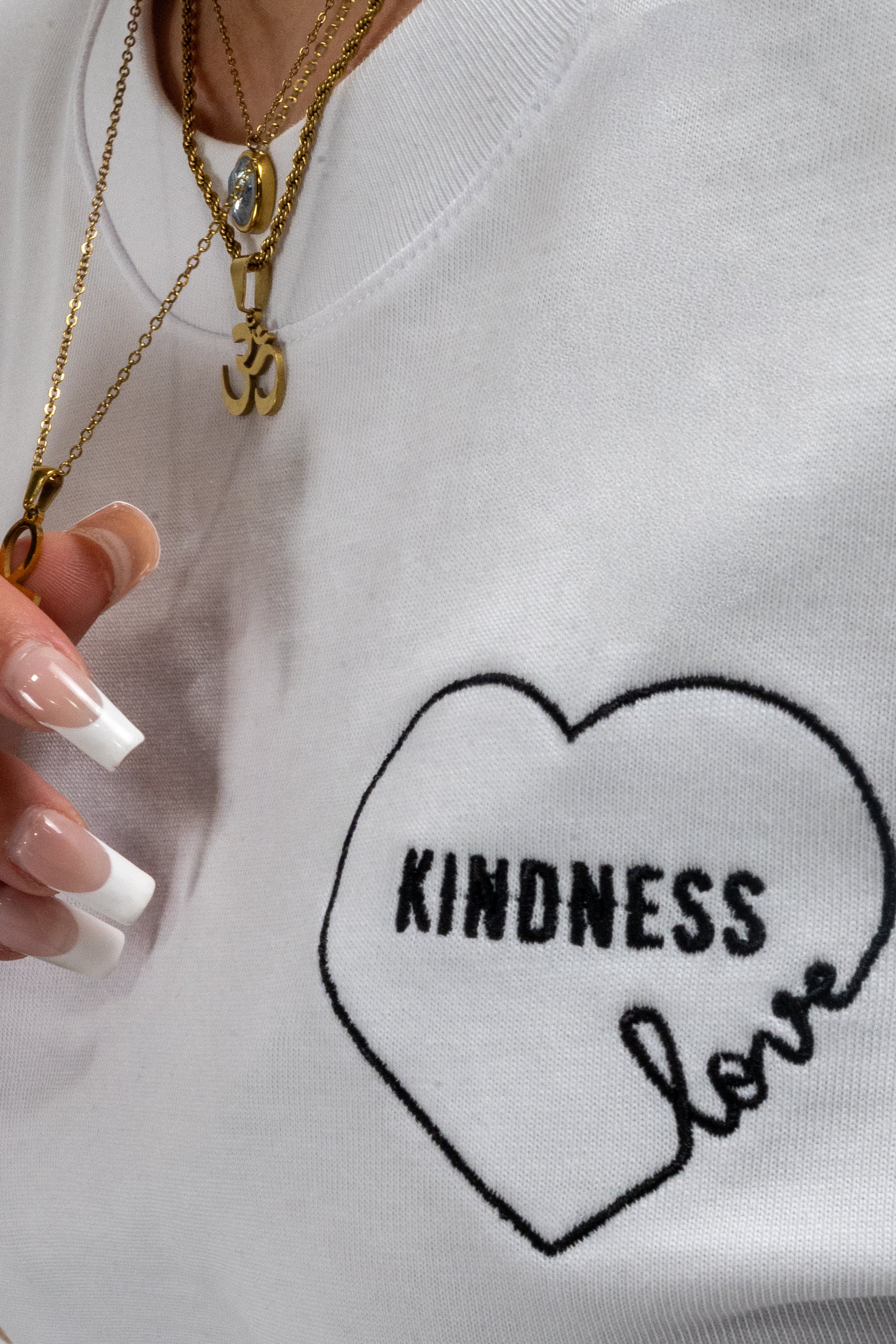 KINDNESS Oversized Tee - Blanco