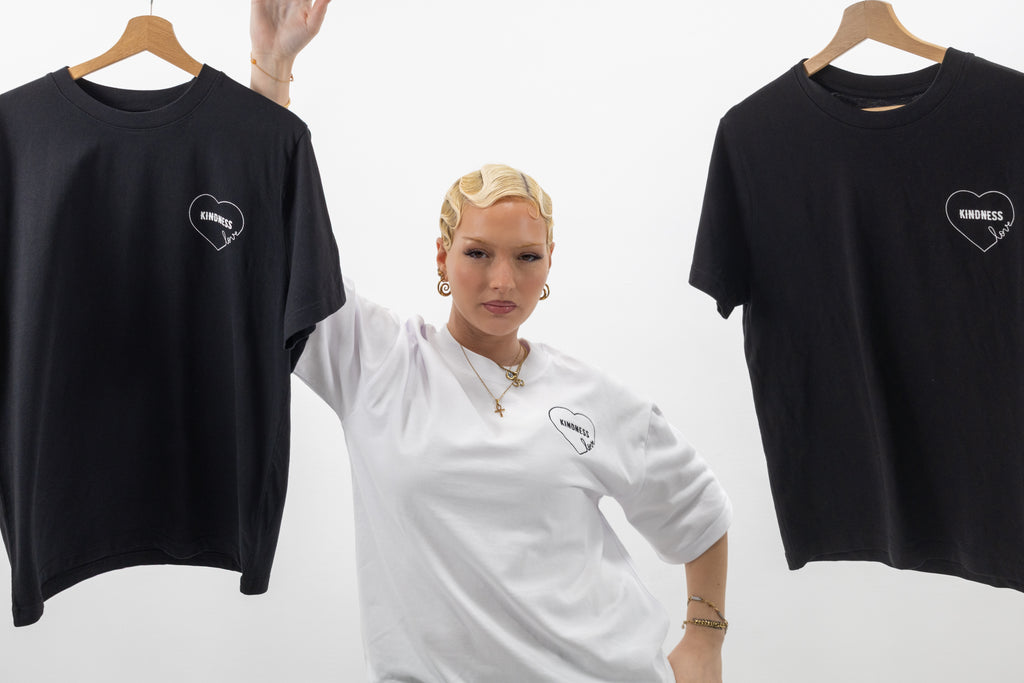 KINDNESS Oversized Tee - Blanco
